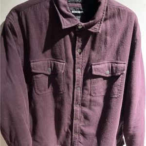 Men’s Bonobos Sherpa Lined Shirt Jacket Large.